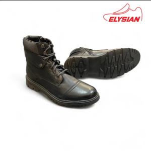 Leather Single Zipper High Cut Boot