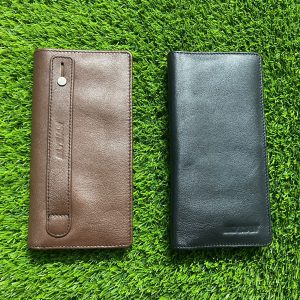 Genuine Leather Mens Long Wallet
