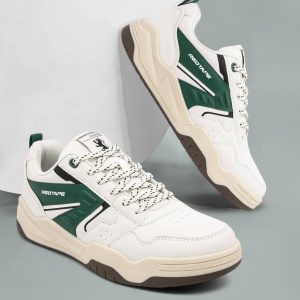 Redtape Casual Sneaker Shoes for Men | Beige/Green Edition