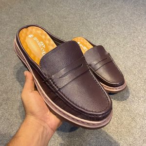 Genuine Leather Chocolate Half Shoe