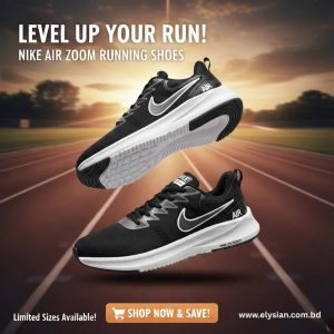 Nike Premium Running Sneakers White-Black Edition