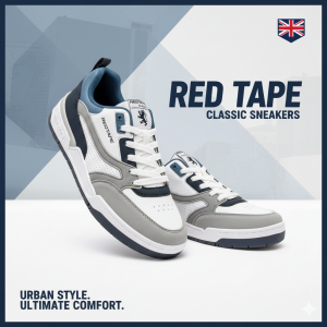 Redtape Casual Sneaker White/Blue Edition-74