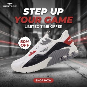 Redtape Air Sneaker Red/Black Edition