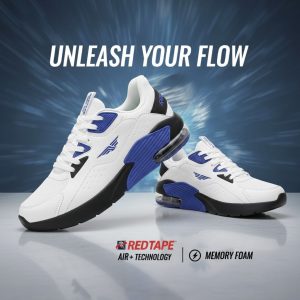 Redtape Air Sneaker White/Blue Edition