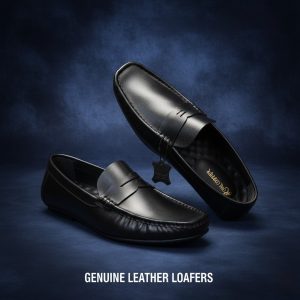 Men Leather Loafers Black Edition