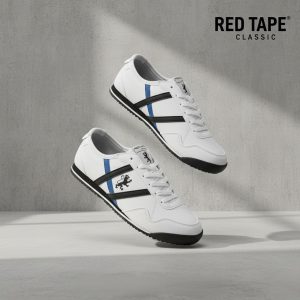 Redtape Casual Sneaker Shoes For Men White-Black Edition