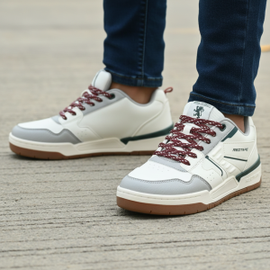 Redtape Classic Casual Sneakers Off White Red Edition